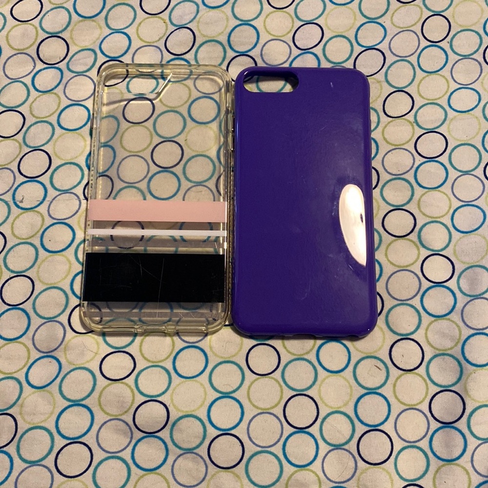A set of two iPhone 8 Plus cases